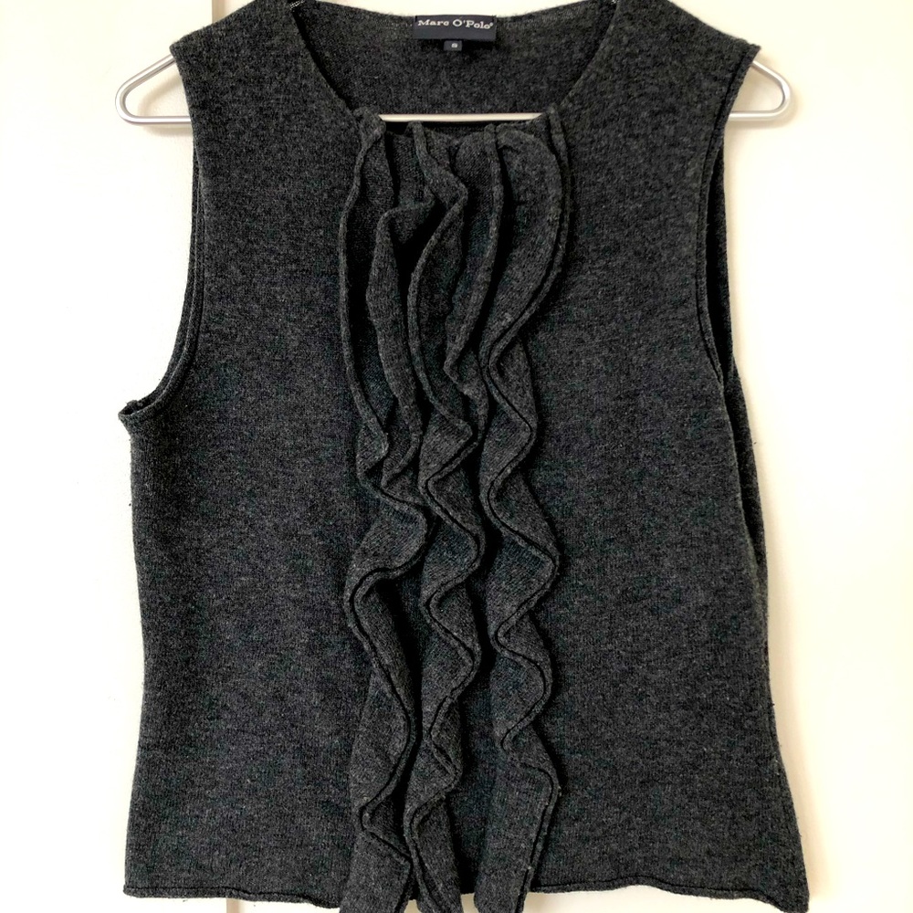 Marc O’Polo grey wool funky west with details